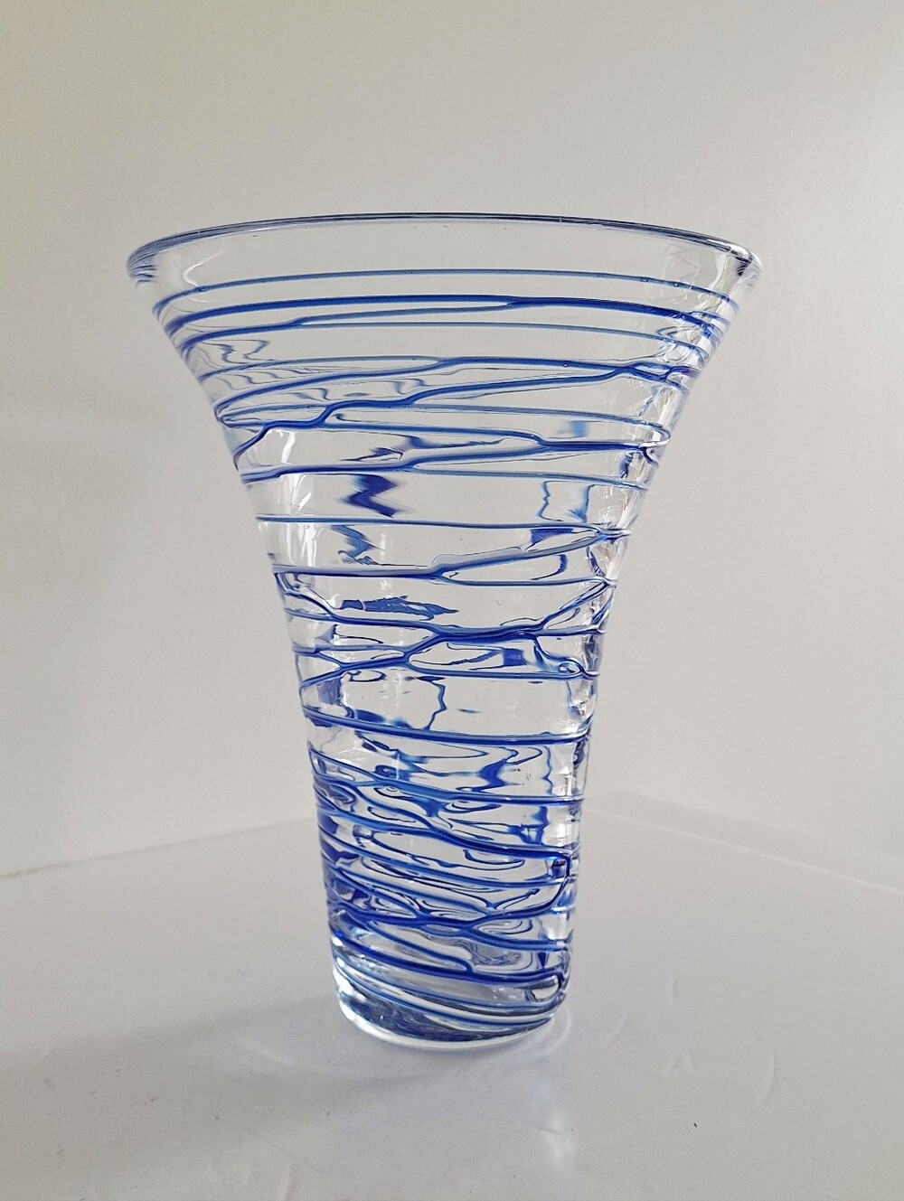Vintage Hand-blown glass vase